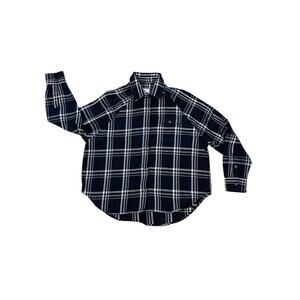 NWOT BILLABONG Long Sleeve Blue/White Flannel Womens Size Small Outdoor Casual